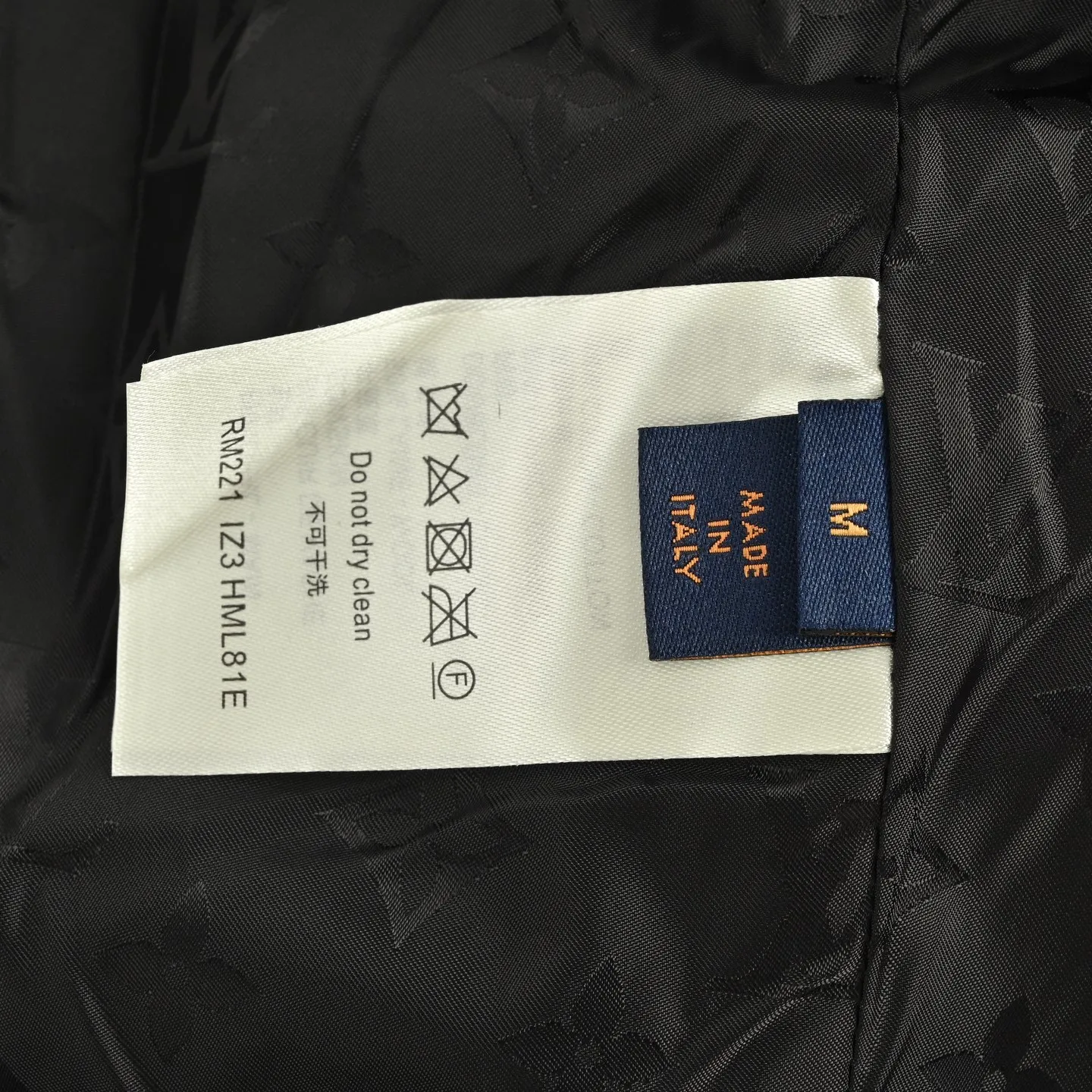 Louis Vuitton/Louis Vuitton 24Fw leather sherpa stand collar jacket